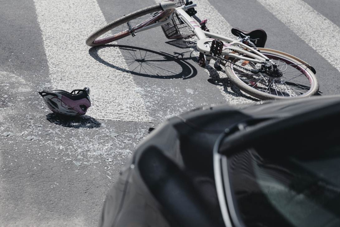 A bicycle crashed into a crosswalk
AI-generated content may be incorrect.